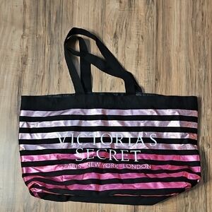 Victoria's Secret Pink and Black Tote Bag